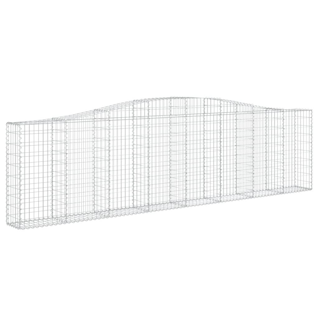 Cestas De Gaviones 5 Uds Forma De Arco Hierro 400x30x100/120 Cm_2