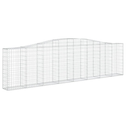 Cestas De Gaviones 5 Uds Forma De Arco Hierro 400x30x100/120 Cm_2