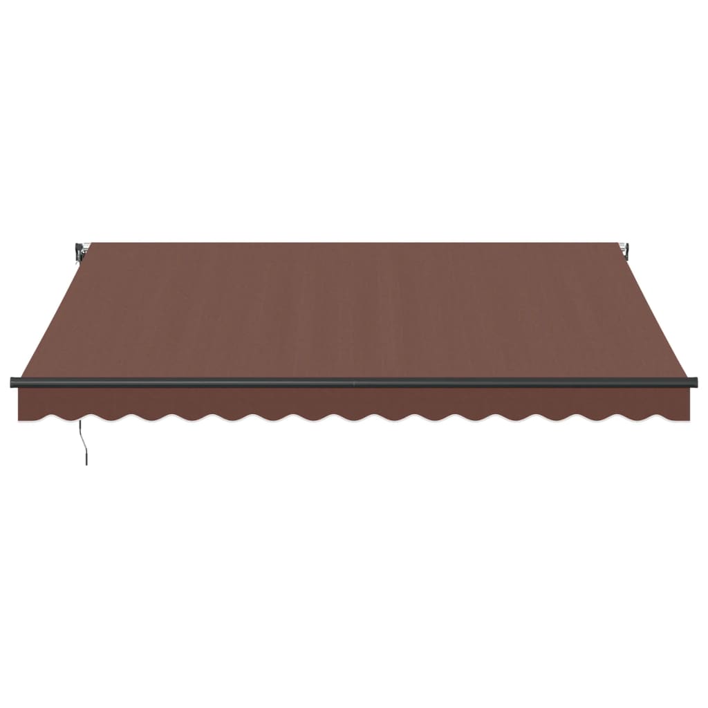 Toldo Retráctil Automático Con Luces Led Marrón 400x350 Cm_3