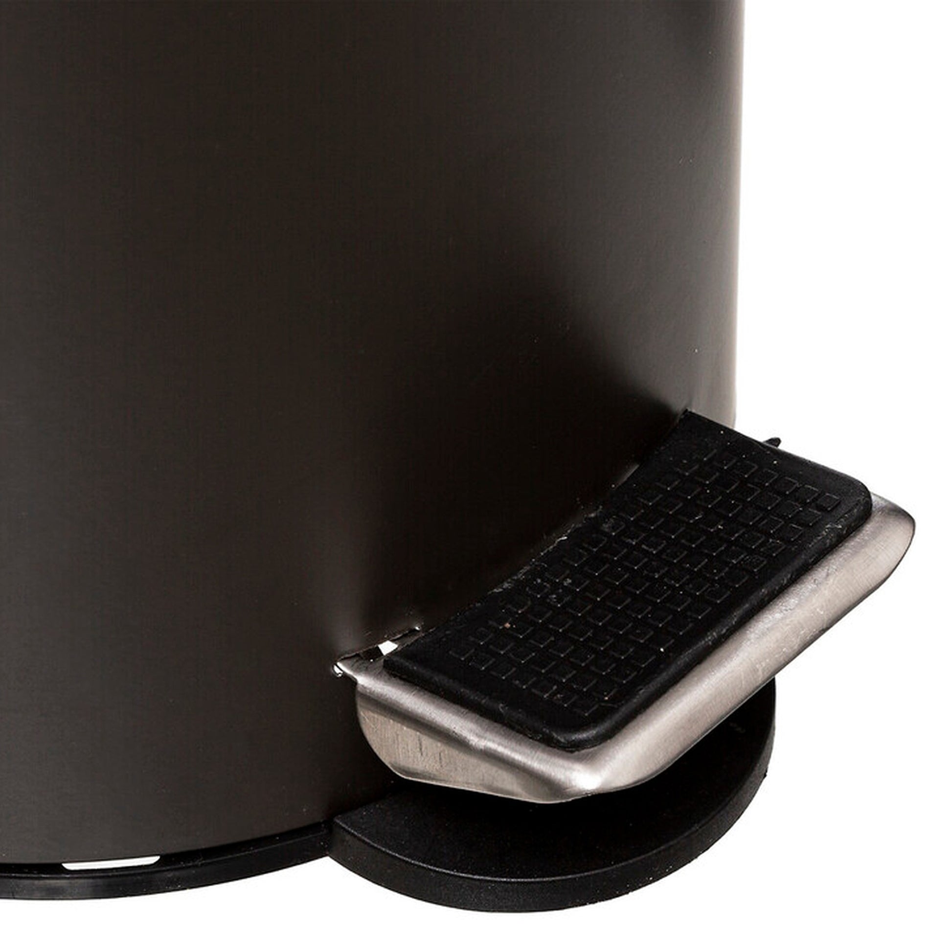 Wellhome Cubo Pedal 3l Tapa Bambú Moderno Negro