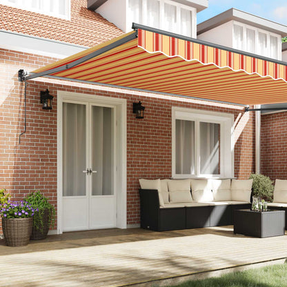 Toldo Retráctil Crema 500 X 300 X 165 Cm Poliéster Y Metal_2