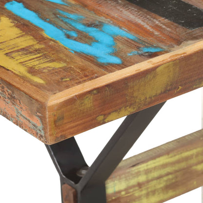 Mesa De Comedor De Madera Maciza Reciclada 140x70x76 Cm_3
