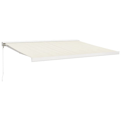 Toldo Retráctil Aluminio Y Tela Color Crema 4x3 M_0
