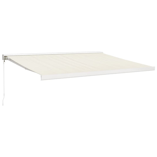Toldo Retráctil Aluminio Y Tela Color Crema 4x3 M_0
