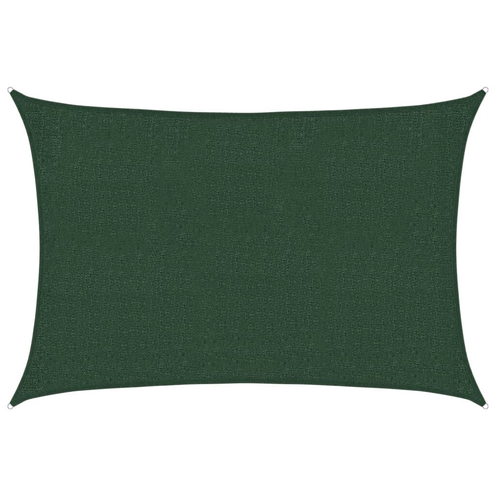 Vidaxl Toldo De Vela Verde Oscuro Hdpe 160 G/m² 2x2,5 M_0