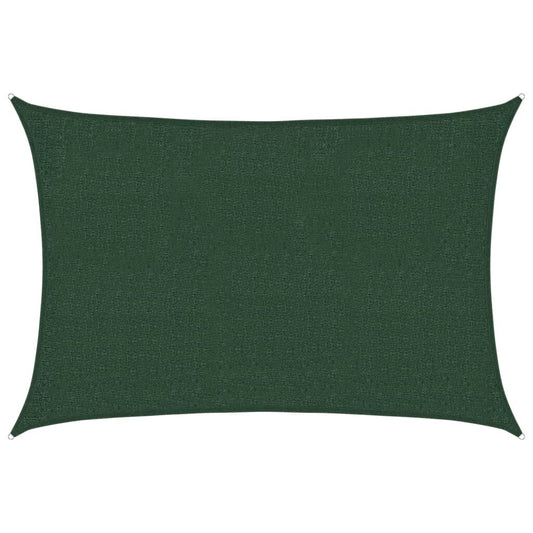Vidaxl Toldo De Vela Verde Oscuro Hdpe 160 G/m² 2x2,5 M_0