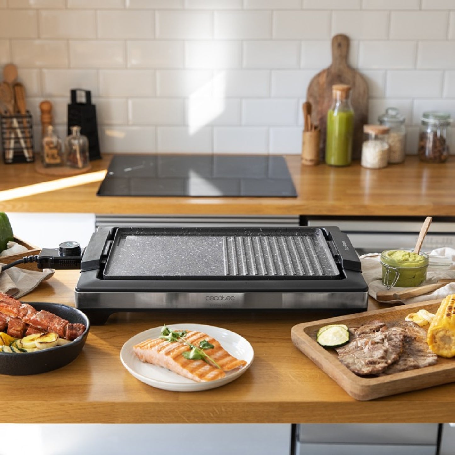 Cecotec Plancha Eléctrica Pancha De Cocina Tasty&grill 2000 Inox Mixstone_2