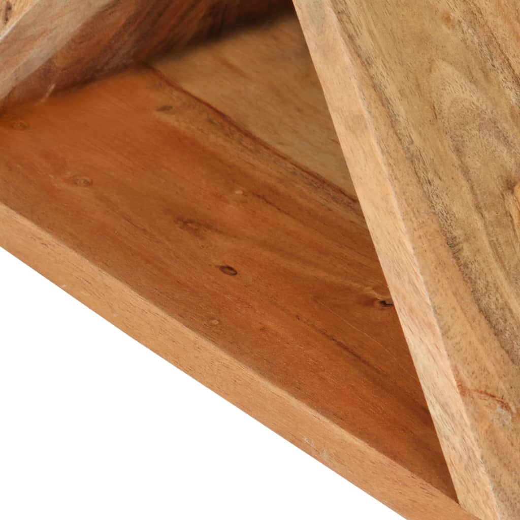 Mesa Auxiliar Madera Maciza De Acacia 35x35x55 Cm_4