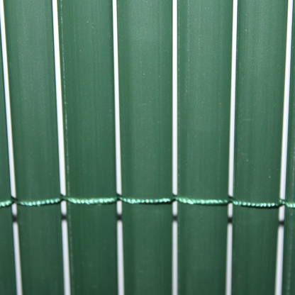 Cañizo Pvc Doble Cara| 1,5x3 M| Color Verde| Lamas 11 Mm| Composición 100% Pvc| Bridas Sujeción Incluidas_3