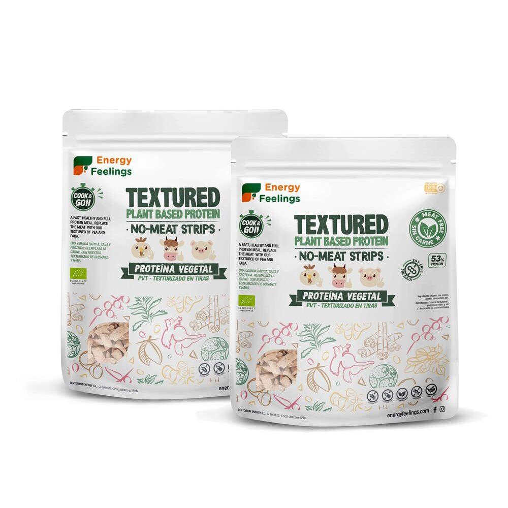 Proteína Vegetal Texturizada (PVT) Tiras de no carne ecológica 400 g