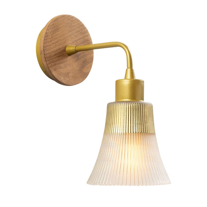 Aplique De Pared, Hierro , Oro, 13x13x28, Casquillo E 27 Max 40 W_0