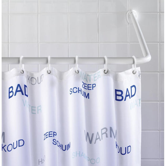 Set de barra para ducha de esquina Blanco