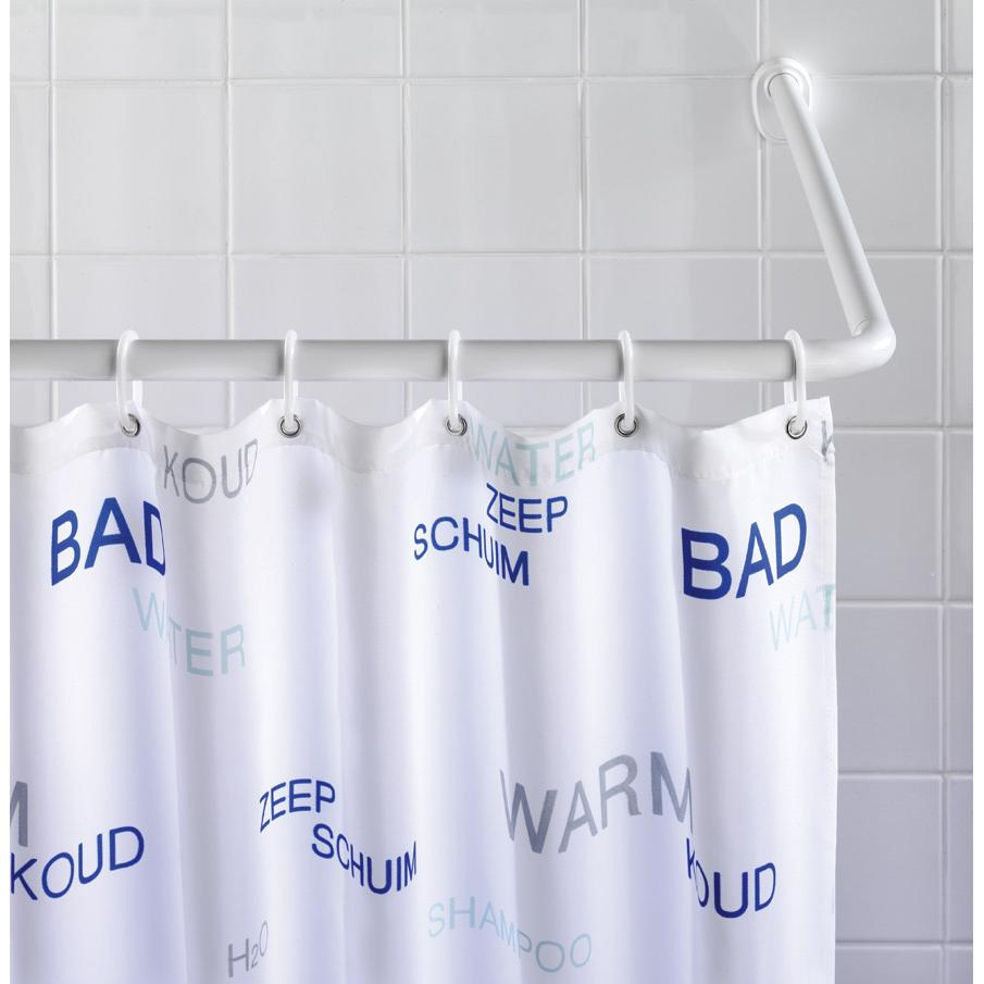 Set de barra para ducha de esquina Blanco