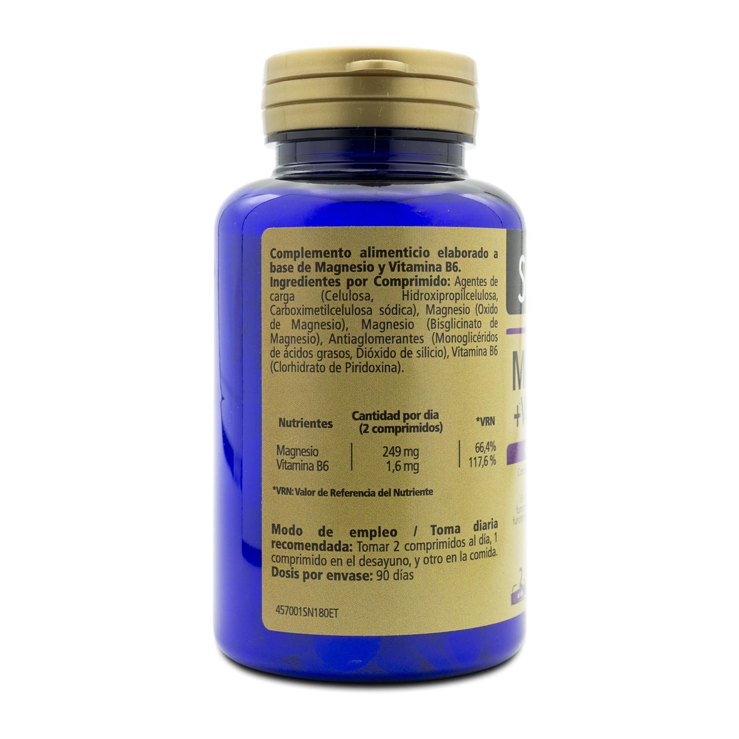Magnesio + Vitamina B6 SANON 180 comprimidos de 500 mg