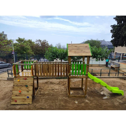 Parque Infantil Masgames Aurora Boreal Superficie De Arena, Tierra O Cesped.