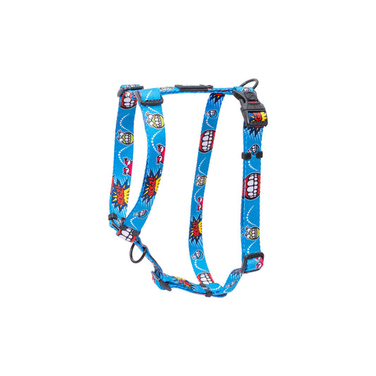 Arnés Para Perro, Modelo Fusion De Rogz, Estampado Comic Azul. Talla Xl (39-64kg)_0