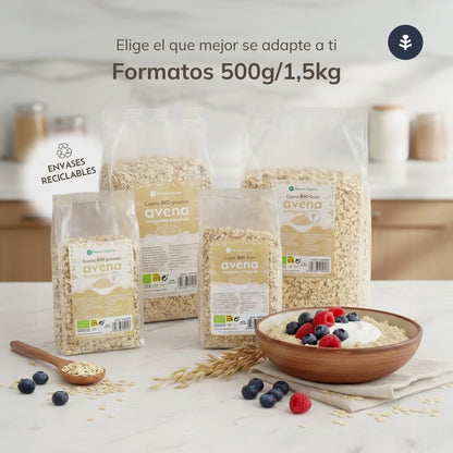 Pack 2x Copos de avena integral finos ECO Planeta Huerto 500 g