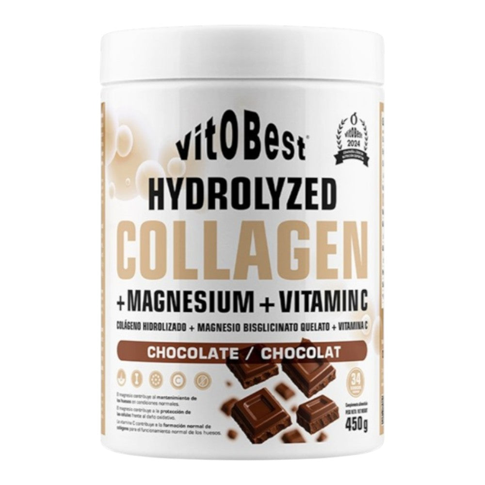 Hydrolyzed Collagen + Magnesium + Vitamin C 450 Gr Chocolate_0