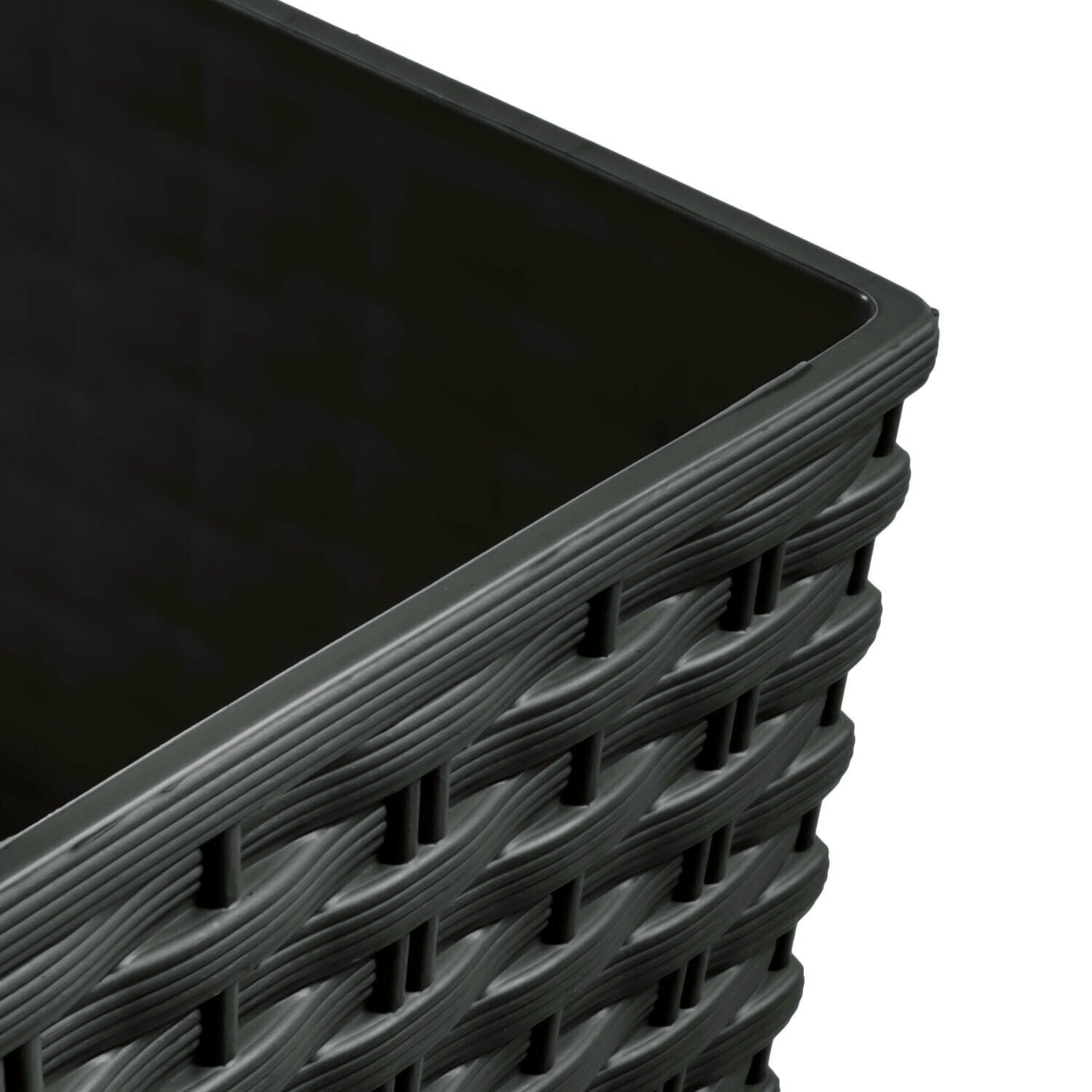 Maceta Rato 15,8 Litros Con Cubilete Para Plantar En Color Antracita 26,2 X 26,2 X 26,6 Cm._2
