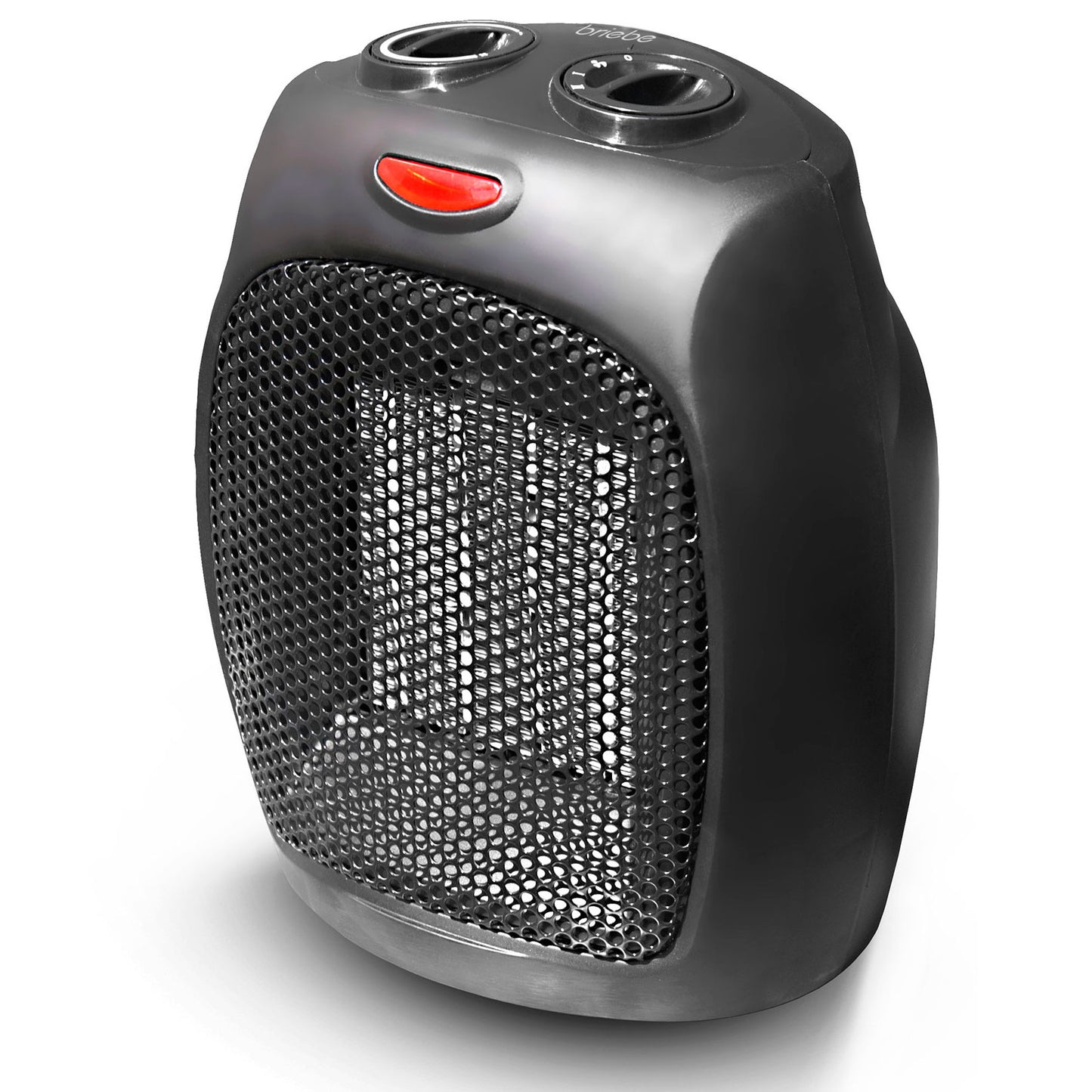 Calefactor Cerámico Portátil Ptc, Termostato Regulable, 2 Niveles Potencia, Función Ventilador, Briebe, Ht1128, Negro