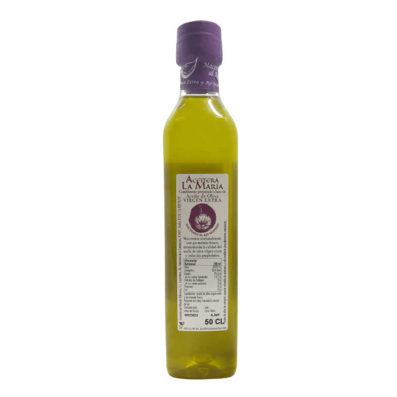 Aceite De Oliva Virgen Extra Macerado Al Ajo Morado 50 Cl Pet_1