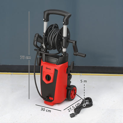 Outsunny Hidrolimpiadora De Alta Presión 1800w Caudal 420 L/h Presión 150 Bar_2