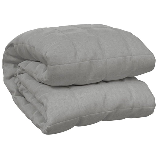 Vidaxl Manta Con Peso Tela Gris 152x203 Cm 11 Kg_0