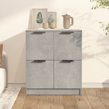 Aparador De Madera Contrachapada Gris Hormigón 60x30x70 Cm / Vetonek_3