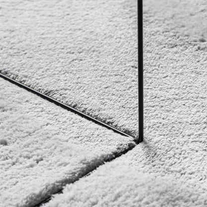 Alfombra De Pelo Corto Suave Lavable Huarte Gris Ø 200 Cm / Vetonek_3