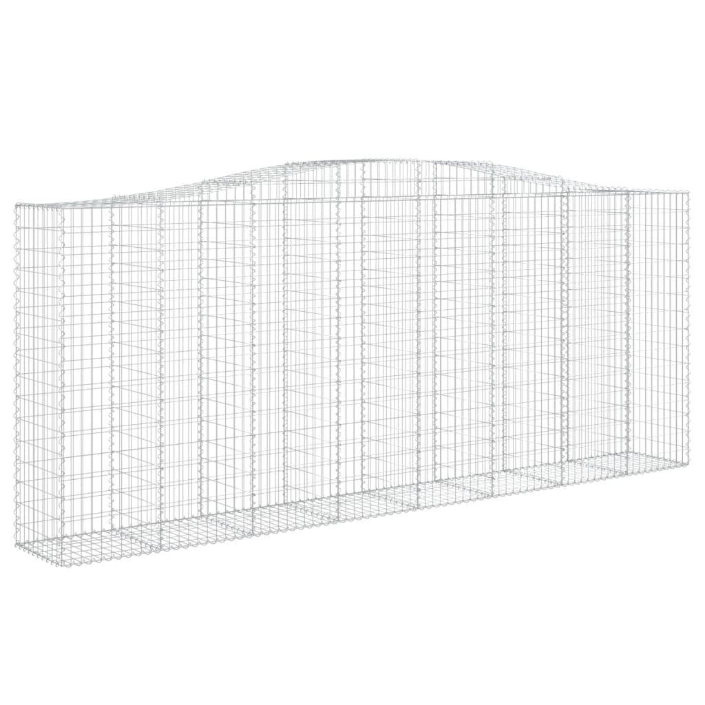 Cestas De Gaviones 4 Uds Forma De Arco Hierro 400x50x160/180 Cm_2