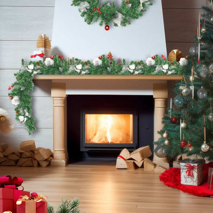 Vidaxl Guirnalda De Navidad Con Luces Led Pvc Verde 2,7 M_1