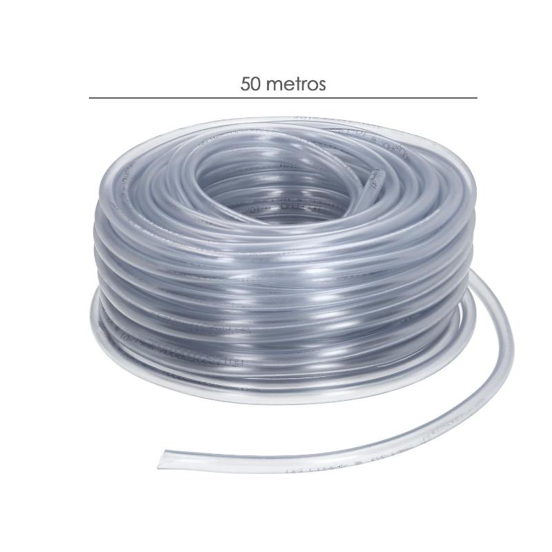 Manguera Transparente Nivel  6x8 Mm. Rollo 50 Metros_1