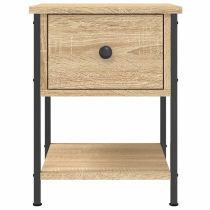 Mesita De Noche Madera De Ingeniería Roble Sonoma 34x35,5x45 Cm_4