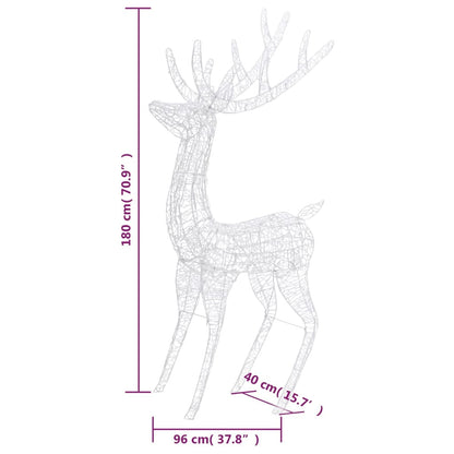 Vidaxl Reno Navideño Acrílico Xxl 250 Leds De Colores 180 Cm_2