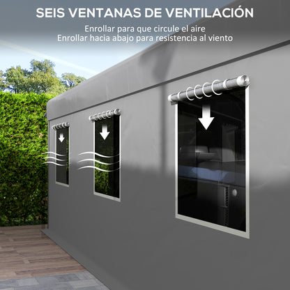 Outsunny Carpa Garaje Portátil 6x3 M_4