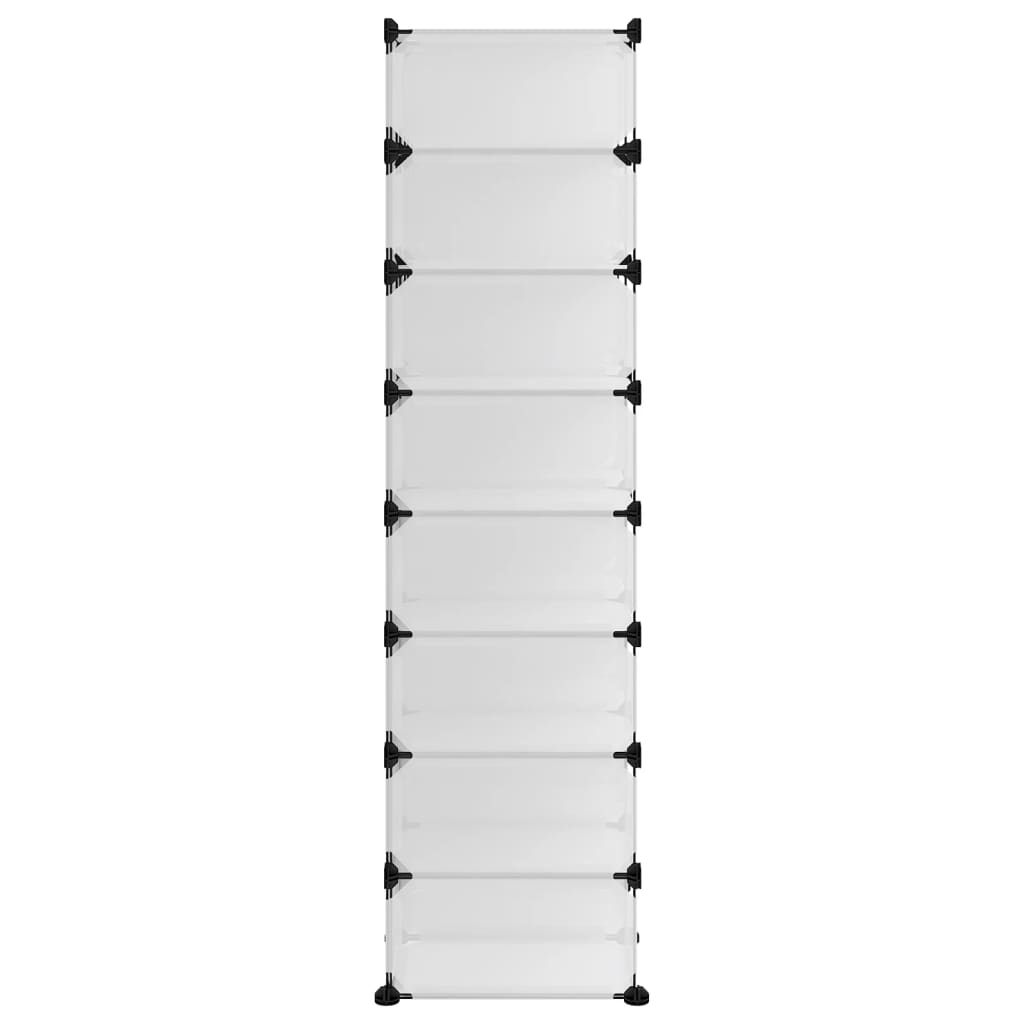 Zapatero Pp Transparente 93x36,5x140 Cm / Vetonek_0