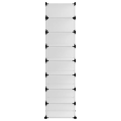 Zapatero Pp Transparente 93x36,5x140 Cm / Vetonek_0