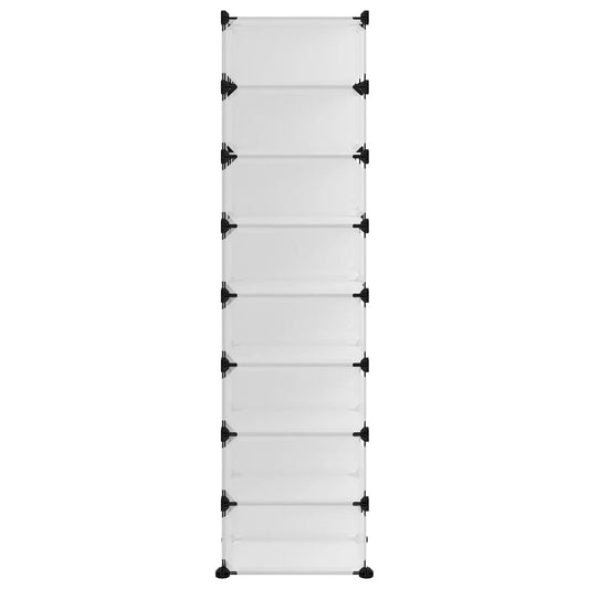 Zapatero Pp Transparente 93x36,5x140 Cm / Vetonek_0