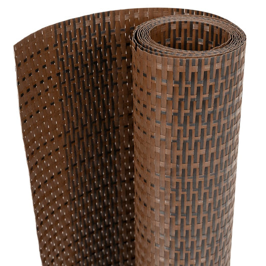 Toldo Para Balcón Ratán Sintético Marrón Y Negro 1000x80 Cm / Vetonek_0