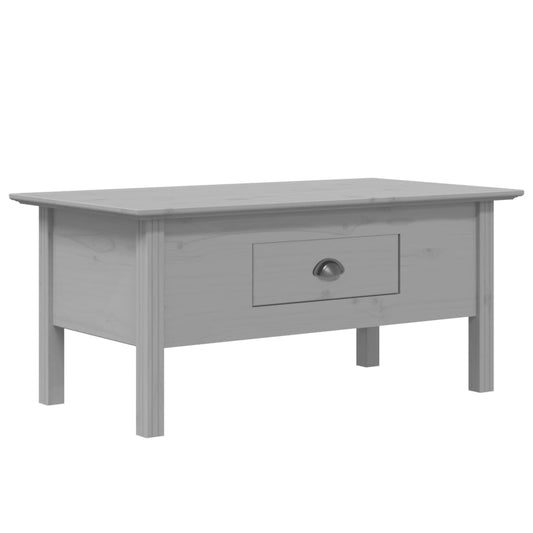 Mesa De Centro Bodo Madera Maciza De Pino Gris 100x55x46 Cm_0