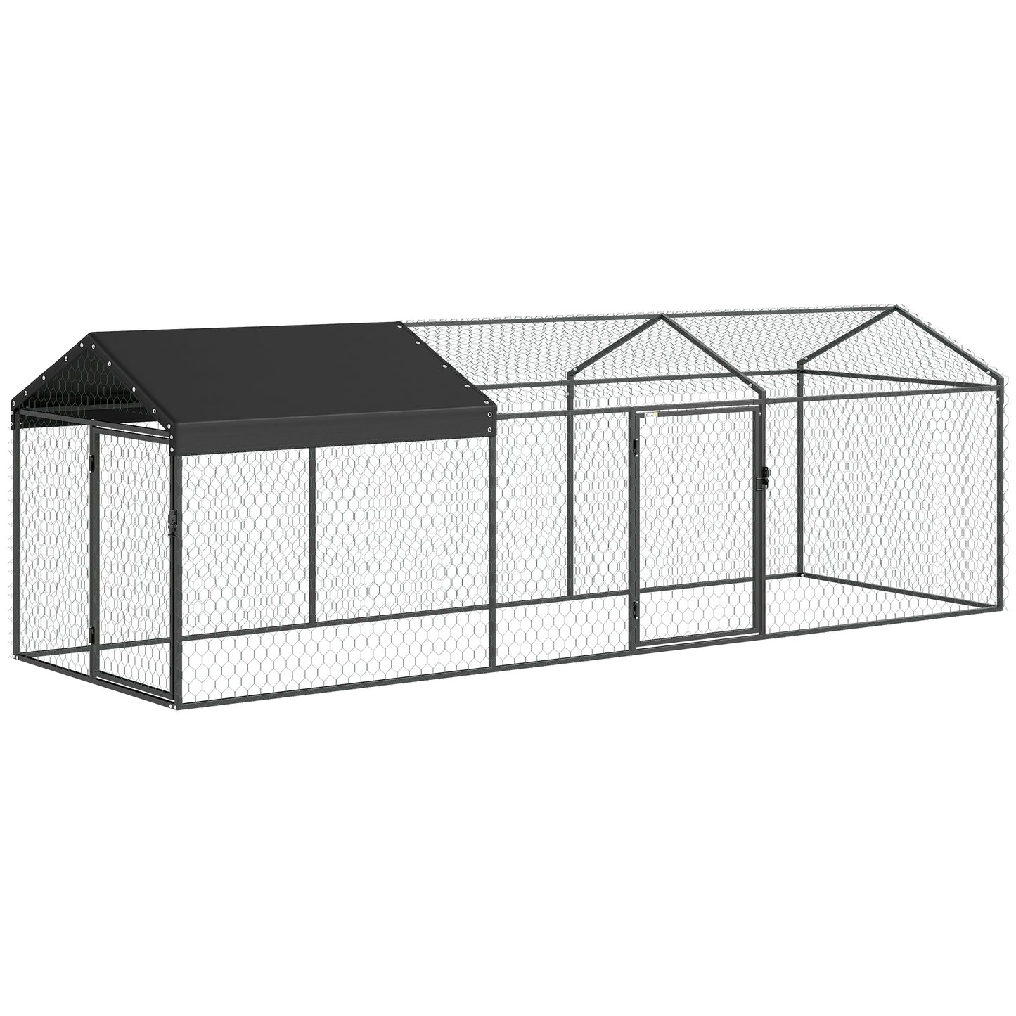 Pawhut Gallinero Para Exterior Grande 3x1x1 M Con Cubierta Anti-uv E Impermeable_0