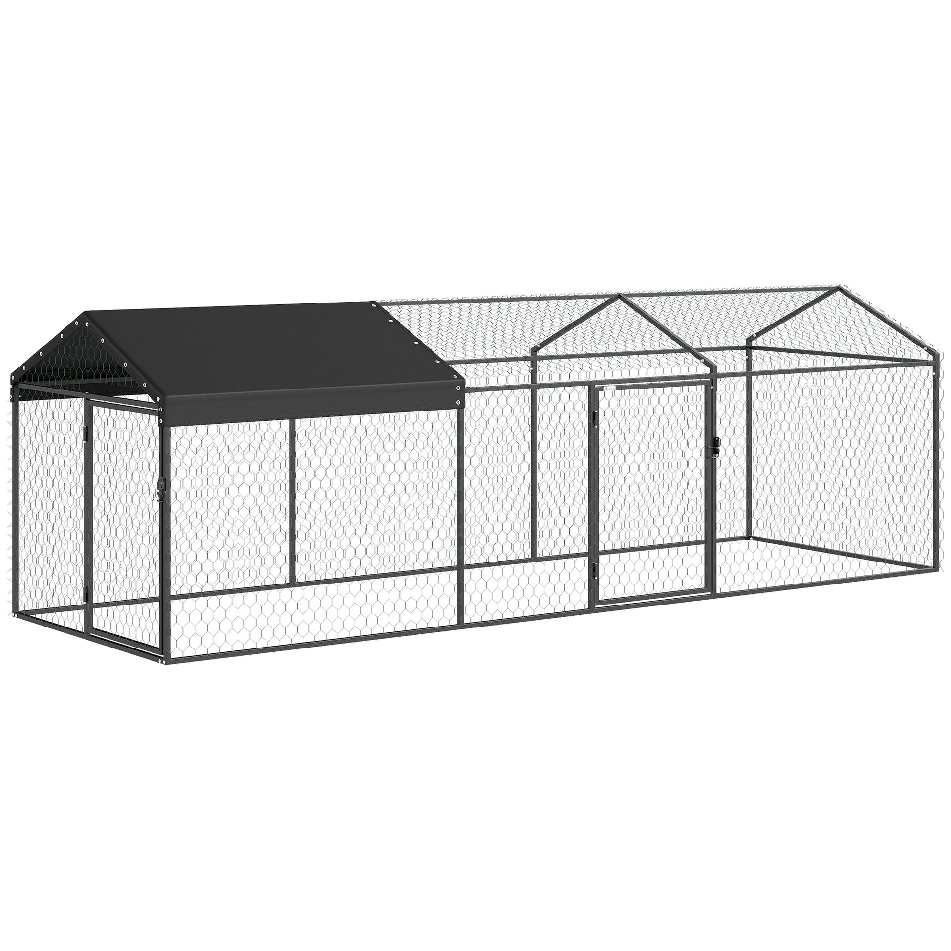 Pawhut Gallinero Para Exterior Grande 3x1x1 M Con Cubierta Anti-uv E Impermeable_0
