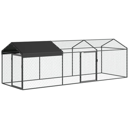 Pawhut Gallinero Para Exterior Grande 3x1x1 M Con Cubierta Anti-uv E Impermeable_0