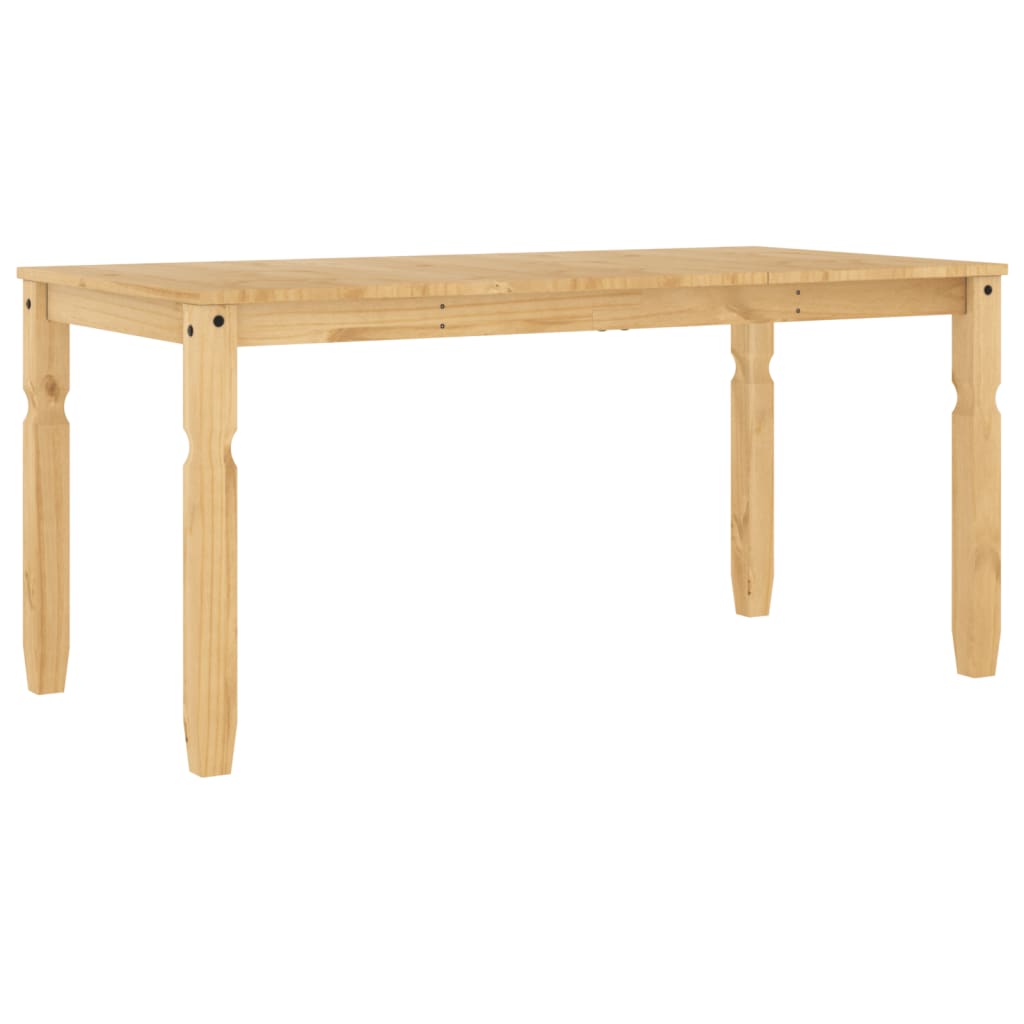 Mesa De Comedor Corona Madera Maciza De Pino 160x80x75 Cm_4