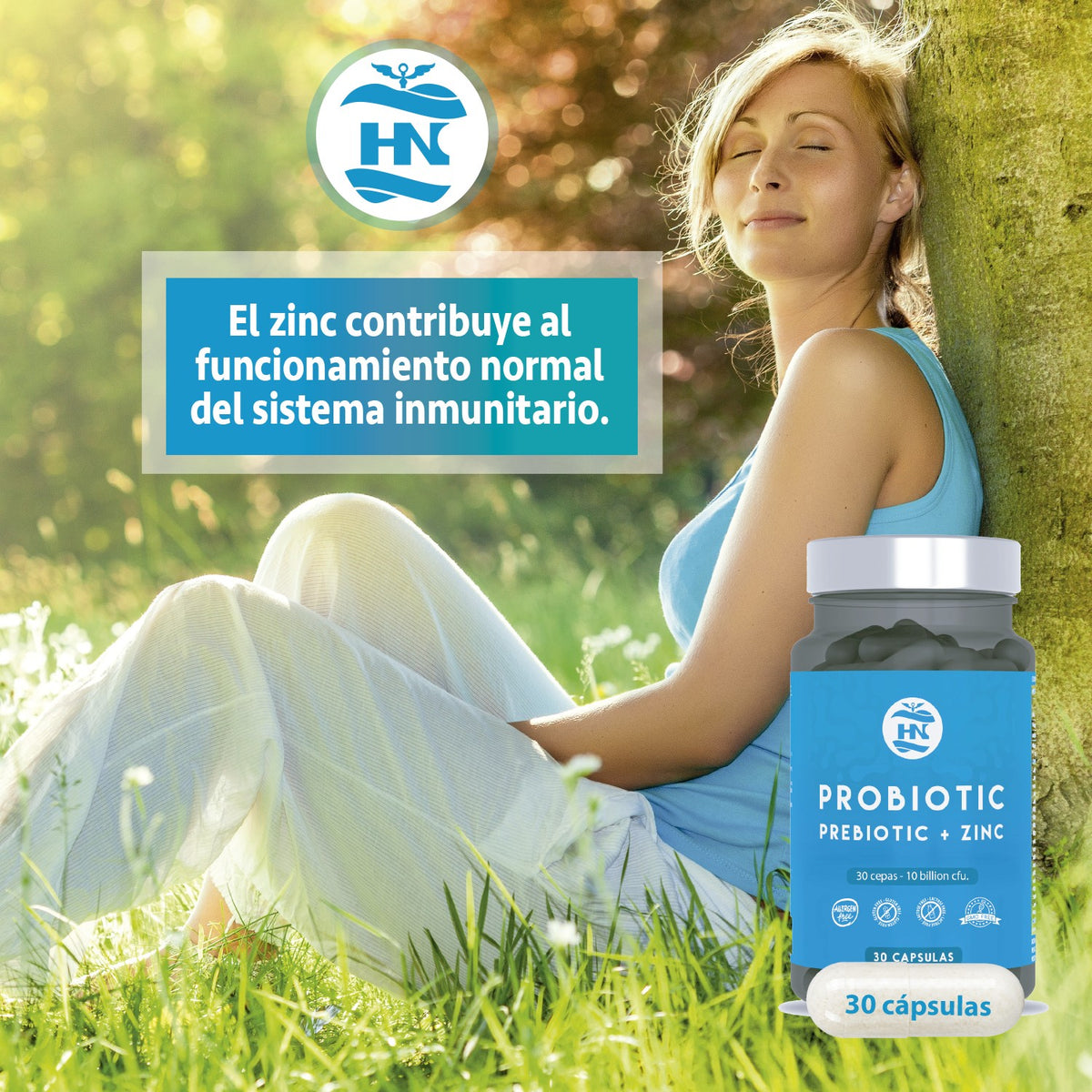 Probióticos Y Prebióticos Intestinales Con Zinc Pack 2 X 30 Cápsulas (60 Cápsulas) - 30 Cepas Bacterianas Hn_4