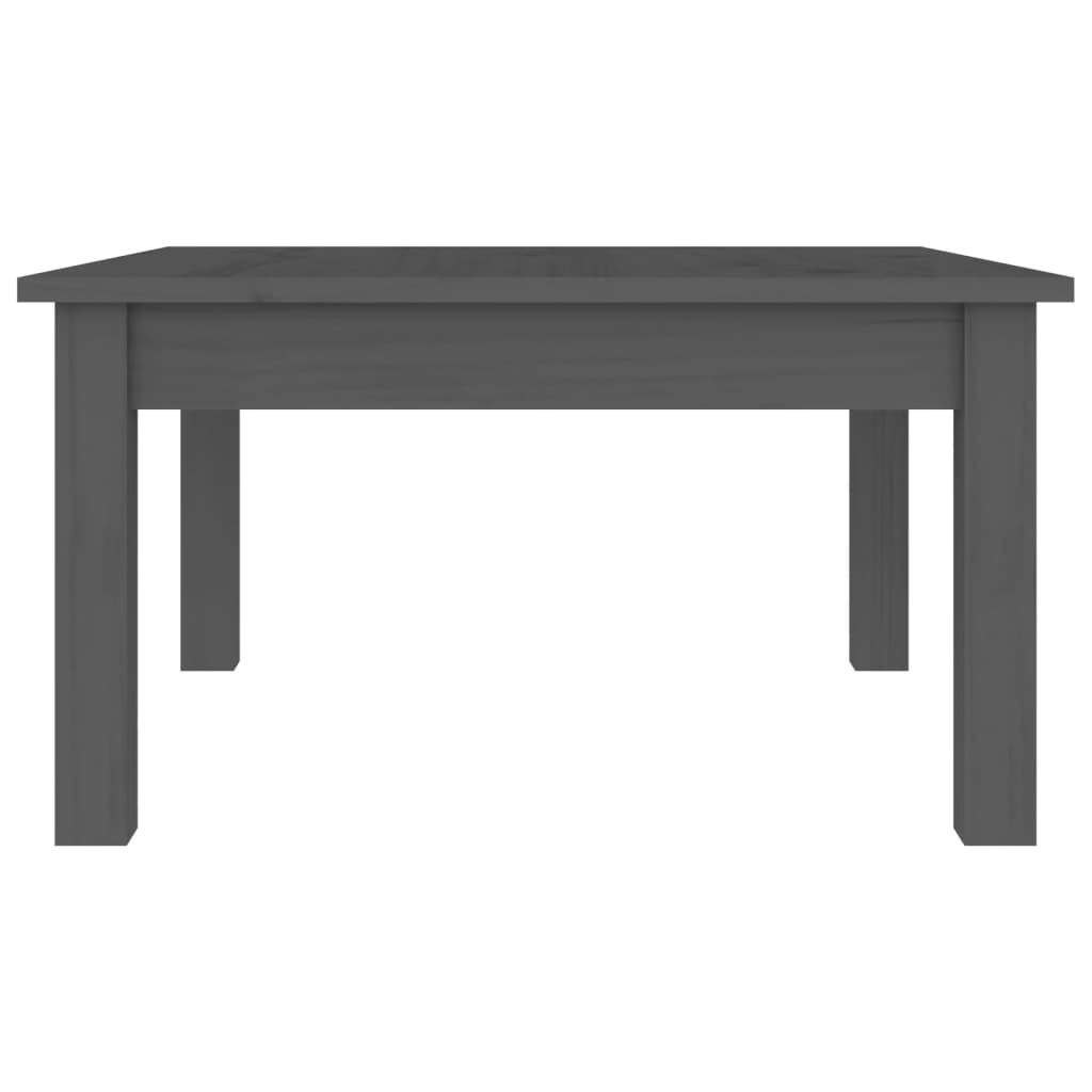Mesa De Centro De Madera Maciza De Pino Gris 55x55x30 Cm_3