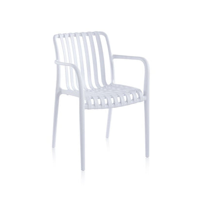 Pack 4 Sillas De Exterior Jamie Arm Polipropileno, Blanco, 57,5 X 81 X 55,5_3