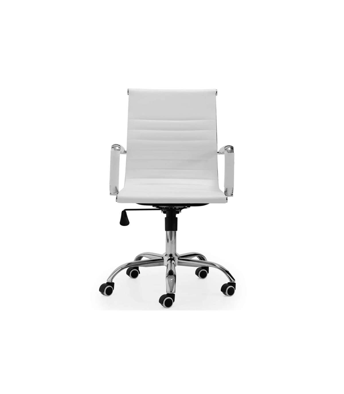 Silla De Oficina Lucy Tapizado, Blanco, 64 X 89-99 X 64cm_5
