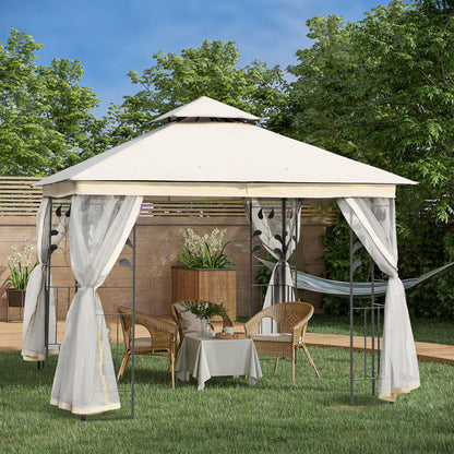 Outsunny Carpas Para Exterior Grandes Con Mosquitera Fácil De Drenar Poliéster_1