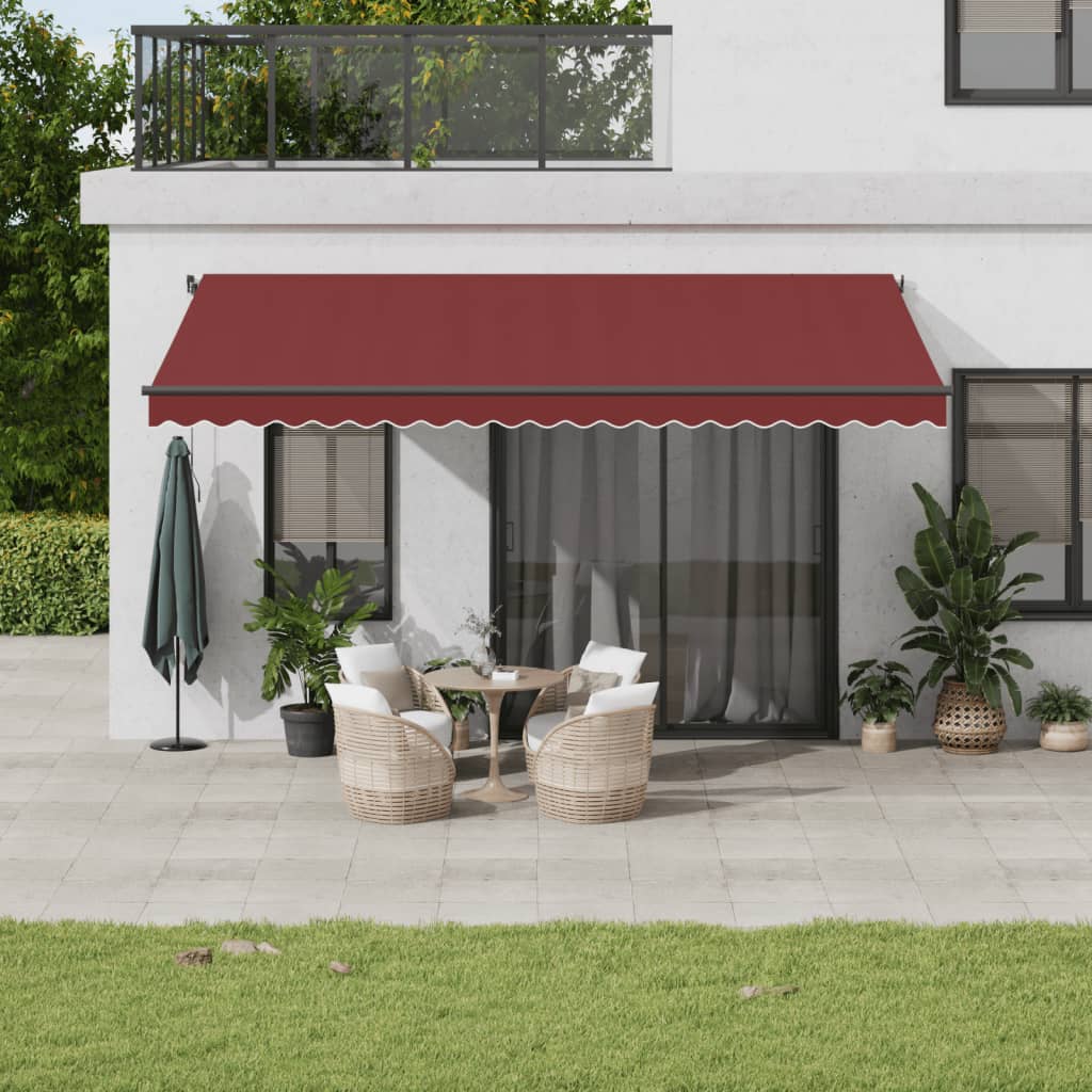 Toldo Retráctil Automático Burdeos 500x350 Cm_1